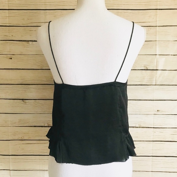 Free People Lace Trimmed Silk Cami - Picture 2 of 8